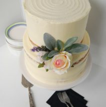 Semi Naked Cake $495 (10 and 8 inch)