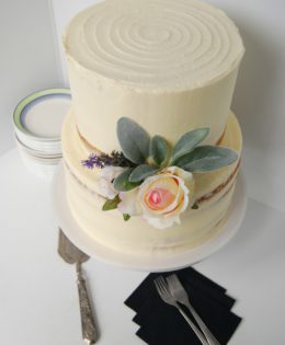 Semi Naked Cake $495 (10 and 8 inch)