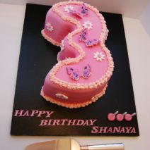 3 shaped Birthday Cake $249