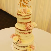 3 Tier Semi Naked Wedding Cake $599