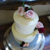 Semi Naked Wedding Cake $499 (80 serves)