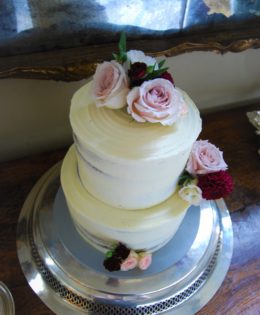 Semi Naked Wedding Cake $499 (80 serves)