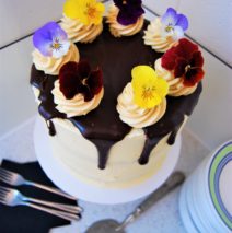 Viola 6 inch Drip cake $125