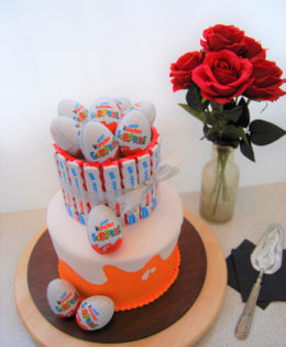 Kinder Surprise Cake (8 & 6 inch) $295