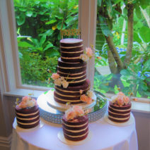 6 tier Naked Wedding cake $599