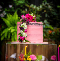 Pink Semi Naked Cake $249