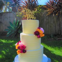 Textured Wedding Cake $595