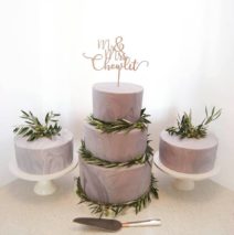 Grey Marble Wedding Cake $899