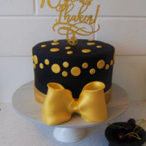 Black & Gold Birthday Cake $299 (8 inch)