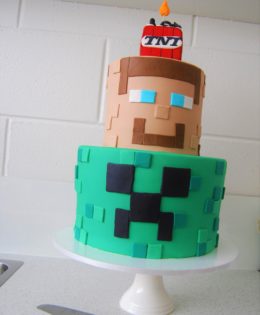 Minecraft 2 Tier Cake $449