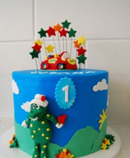 10 inch Sunny Wiggles Cake $399 4 layer