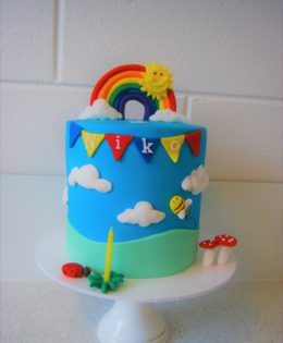 Rainbow cake $255 (7 inch)