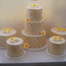 7 tier Island Theme Wedding Cake $1499